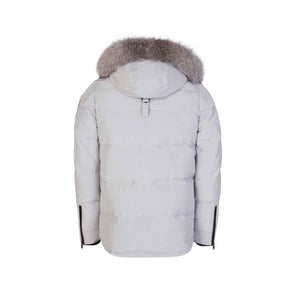 Moose Knuckles Mens Round Island Jacket in Grey Birch/ Frost FurCoats & JacketsMoose KnucklesDPUSXSMoose Knuckles Mens Round Island Jacket in Grey Birch/ Frost Fur