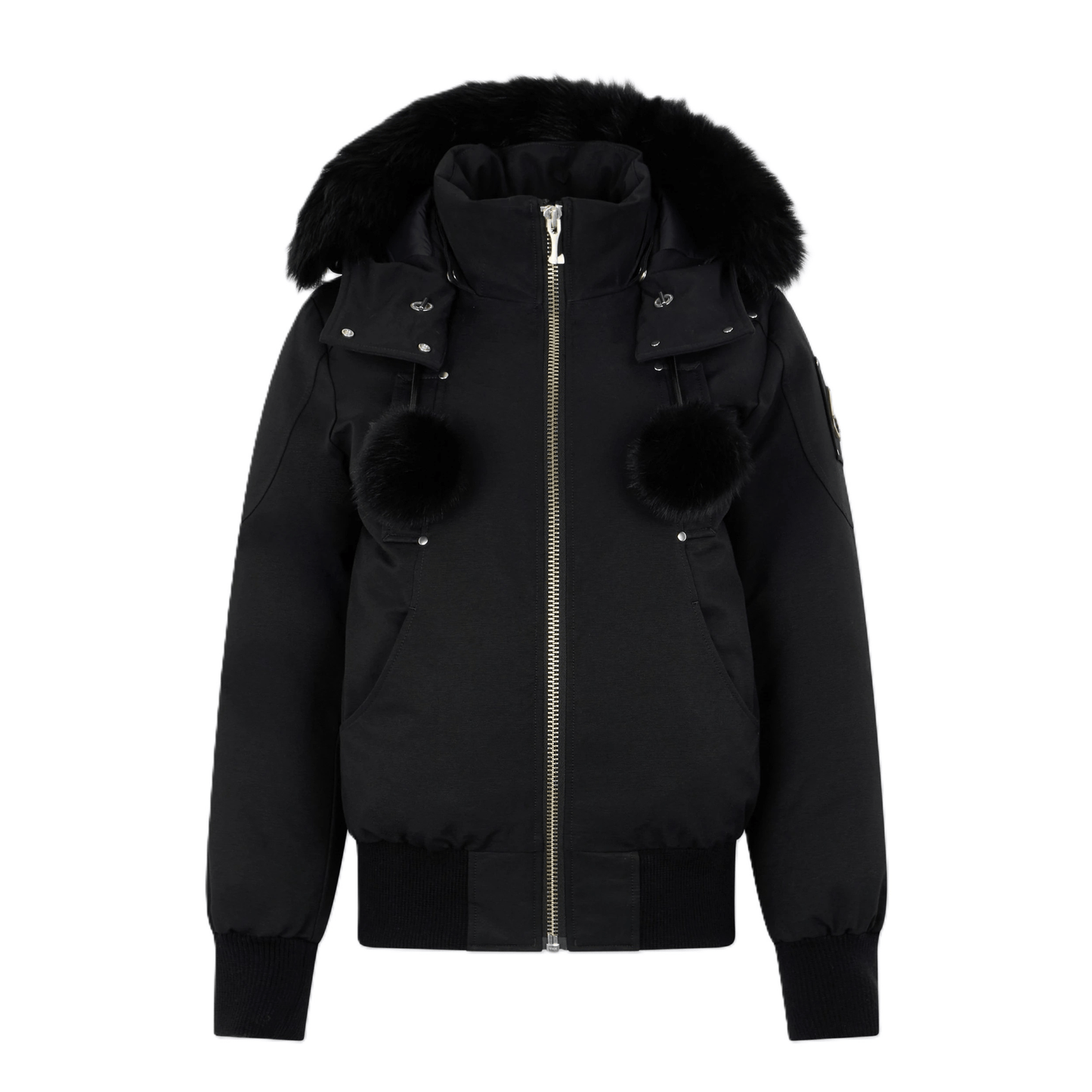 Moose Knuckles Women's Debbie Bomber in Black/ BlackCoats & JacketsMoose KnucklesDPUS Designer Outlet822185038339XLMoose Knuckles Women's Debbie Bomber in Black/ Black