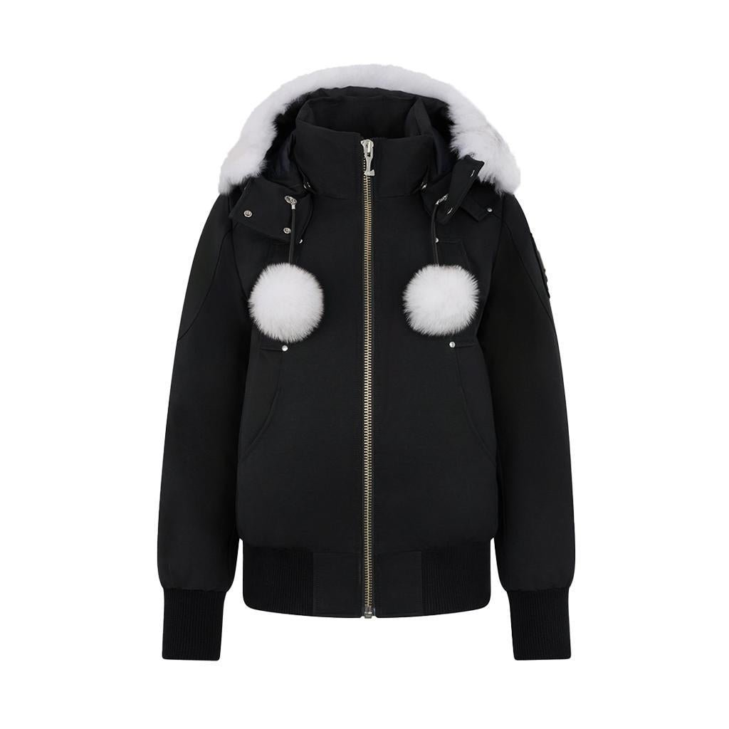 Moose Knuckles Women's Debbie Bomber in Black/ Natural ShearlingCoats & JacketsMoose KnucklesDPUS Designer Outlet822185445113MMoose Knuckles Women's Debbie Bomber in Black/ Natural Shearling