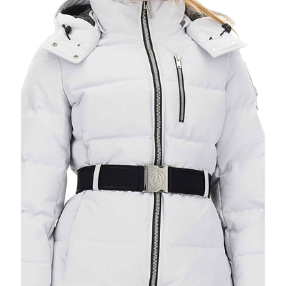 Moose Knuckles Womens Long Cloud Parka in Nimbus Cloud