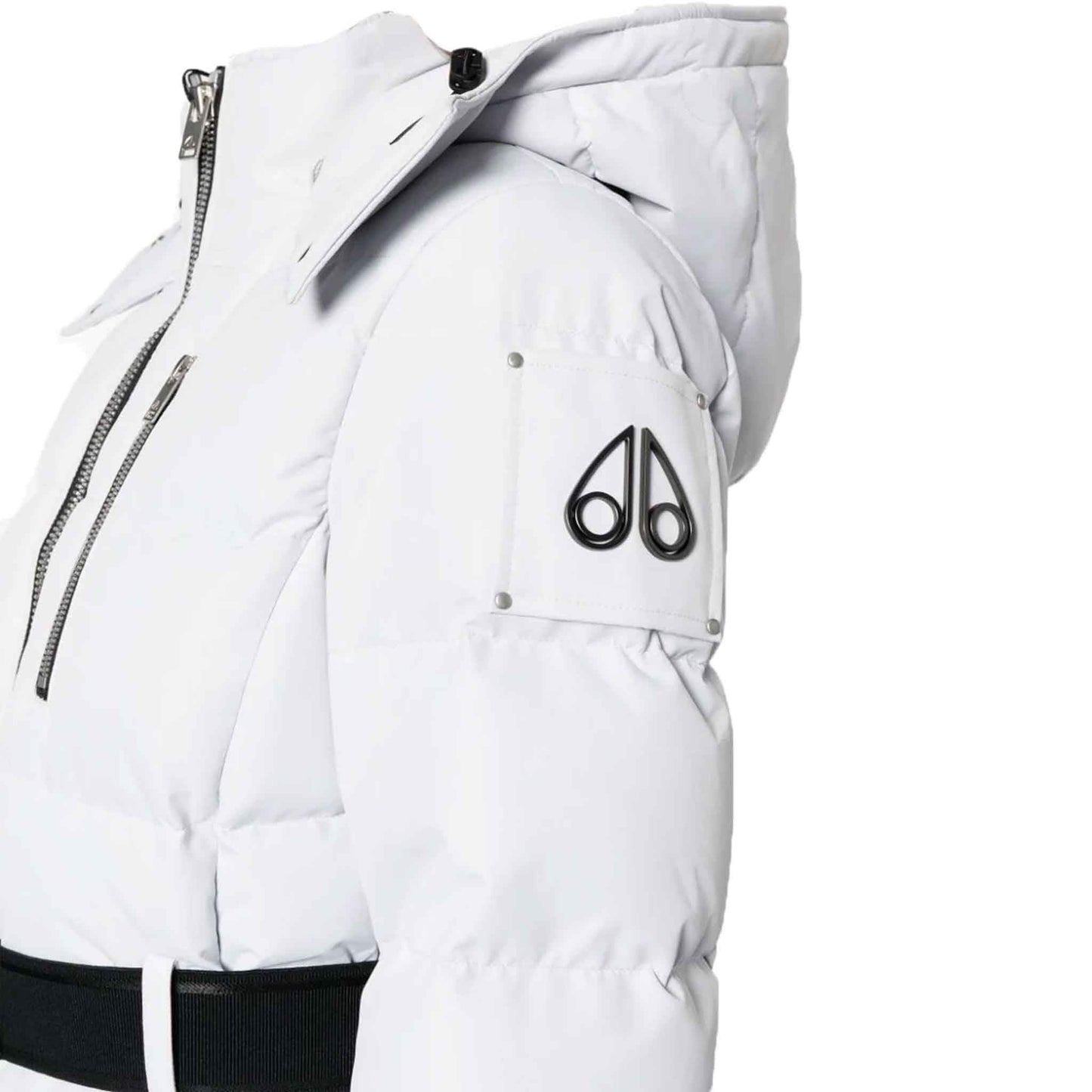 Moose Knuckles Womens Long Cloud Parka in Nimbus Cloud