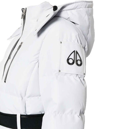 Moose Knuckles Womens Long Cloud Parka in Nimbus Cloud