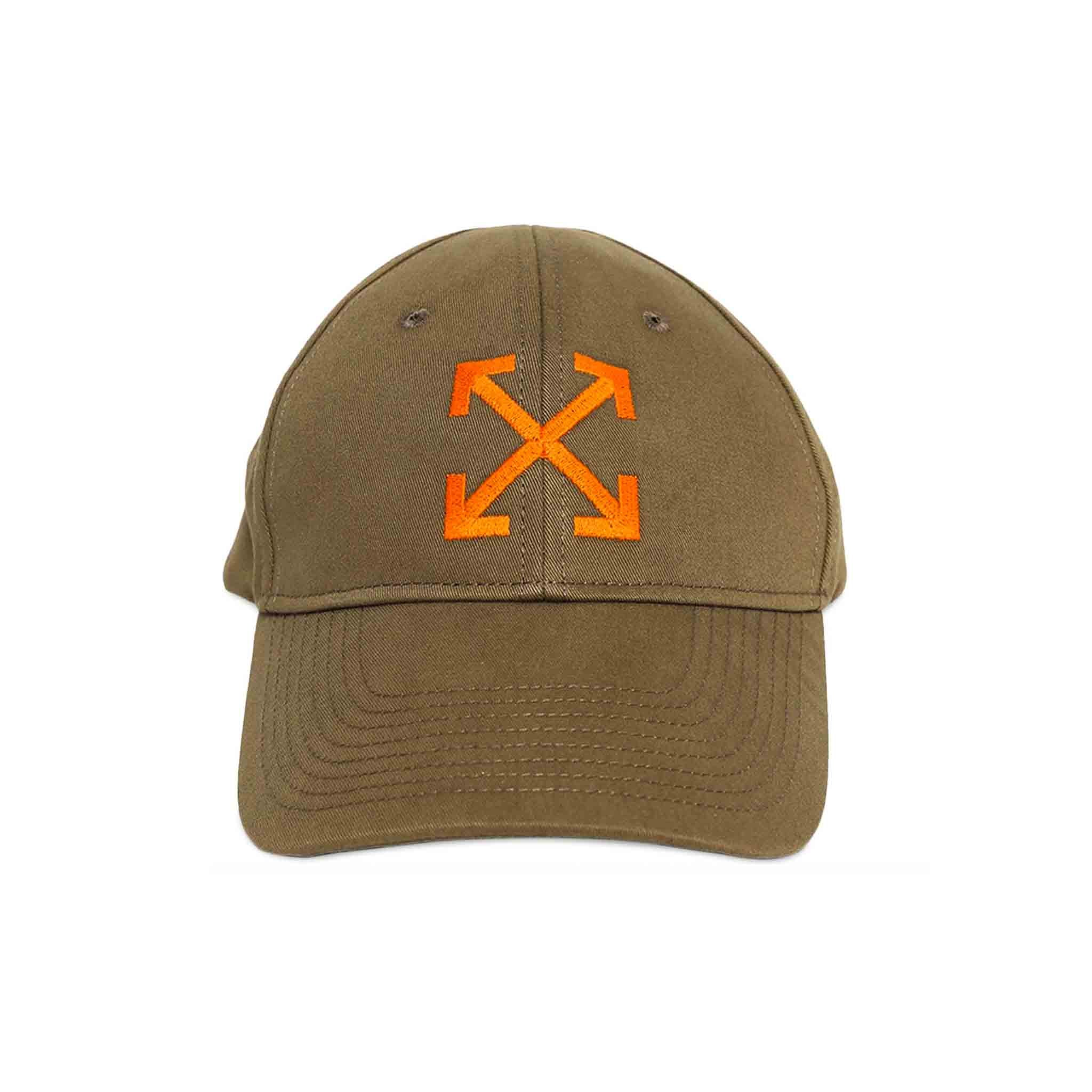 OFF - WHITE Arrow Baseball Cap in Army GreencapOff - WhiteDPUS96181223OFF - WHITE Arrow Baseball Cap in Army Green