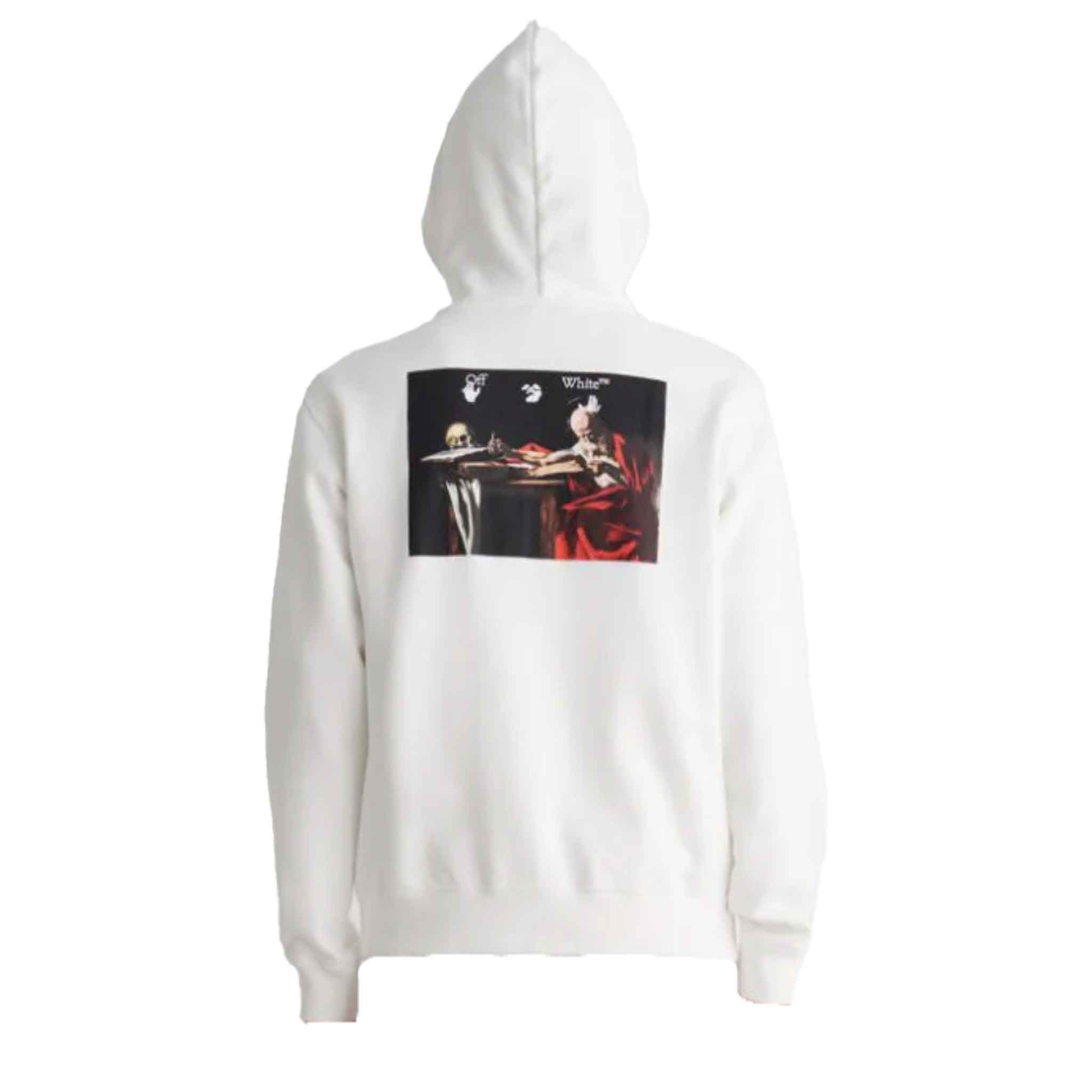 OFF - WHITE Caravaggio Paint Slim Zip Hoodie in WhiteHoodiesOff - WhiteDPUS8052865551434MOFF - WHITE Caravaggio Paint Slim Zip Hoodie in White