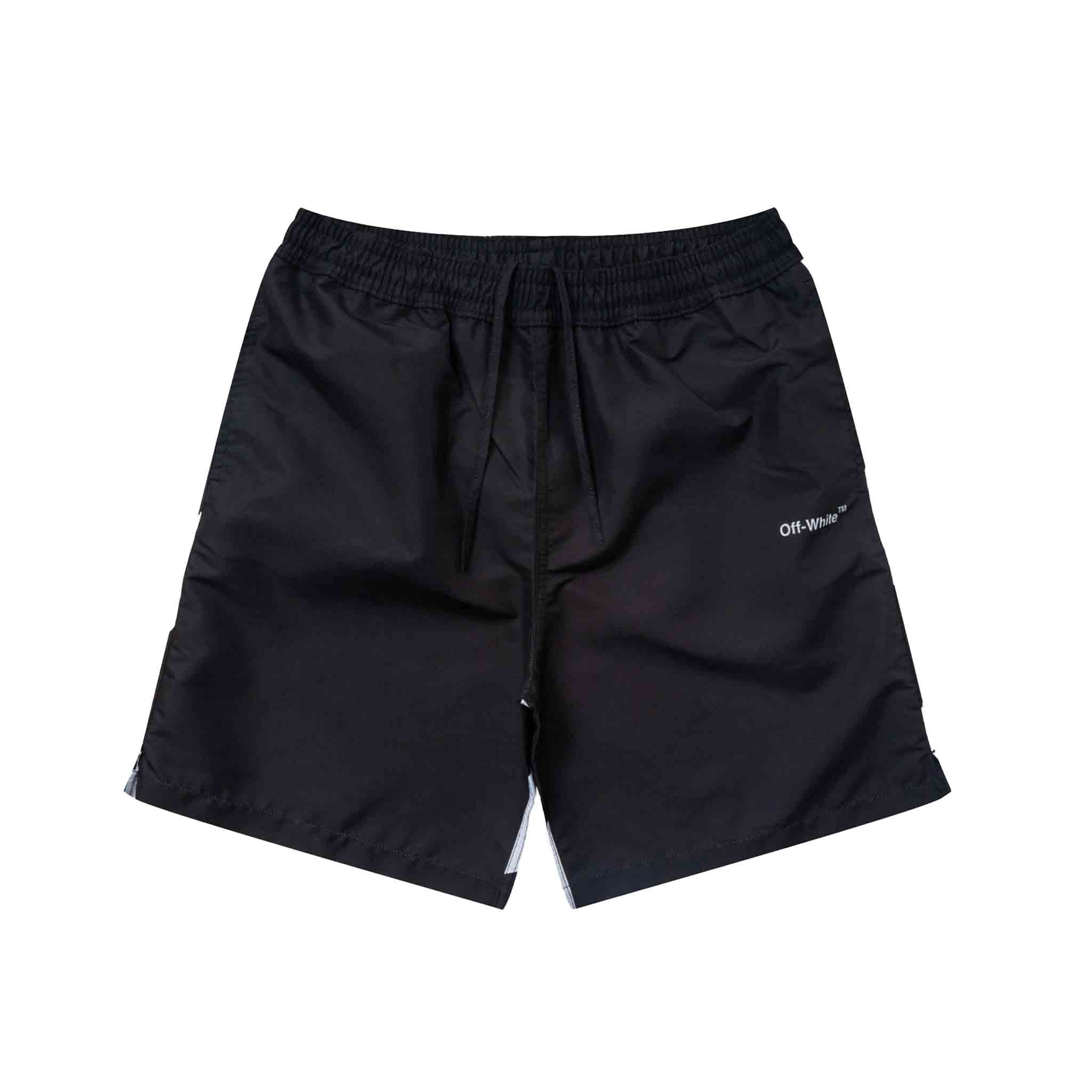 OFF - WHITE Diag Surfer Swimshorts in BlackShortsOff - WhiteDPUS52060391SOFF - WHITE Diag Surfer Swimshorts in Black