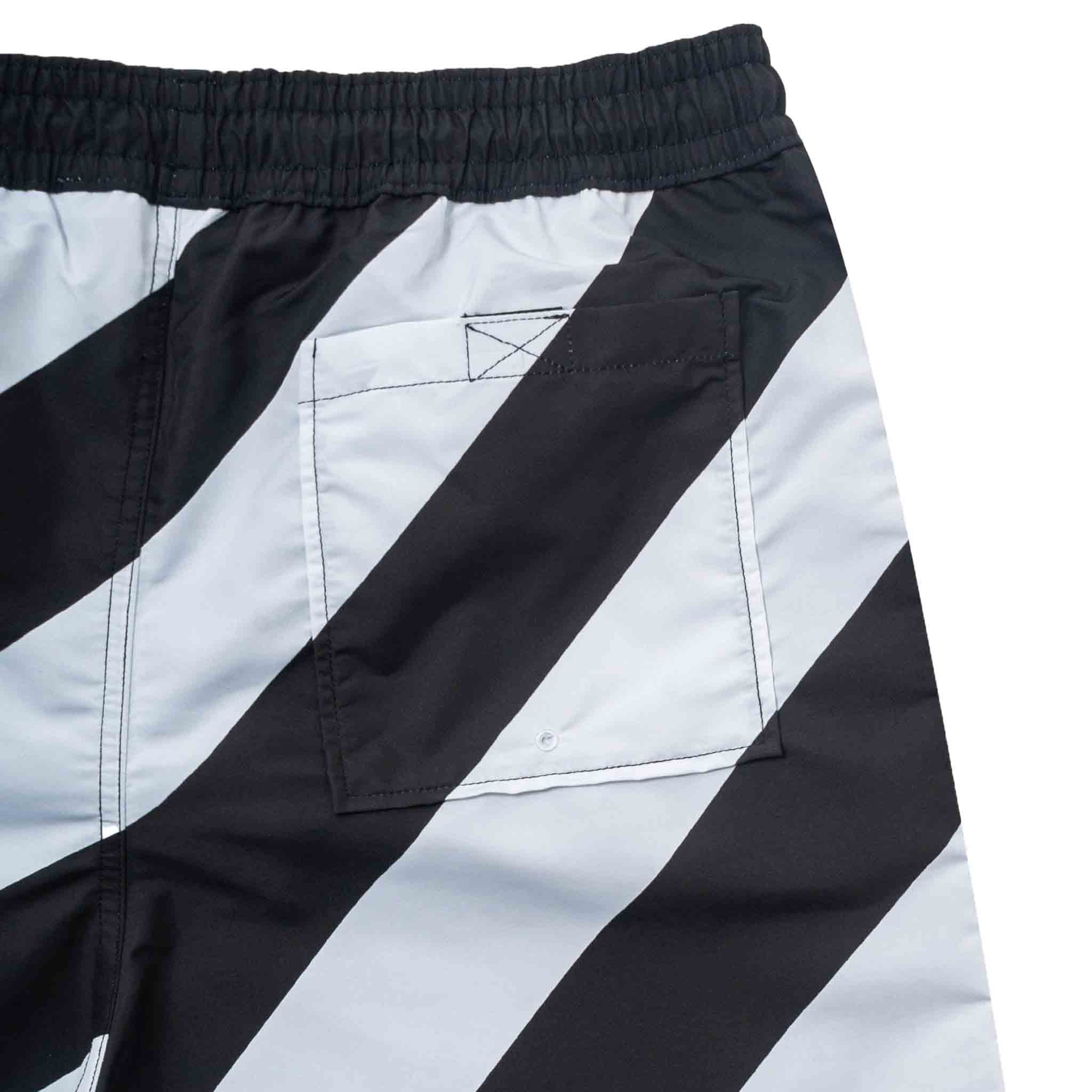 OFF - WHITE Diag Surfer Swimshorts in BlackShortsOff - WhiteDPUS52060391SOFF - WHITE Diag Surfer Swimshorts in Black