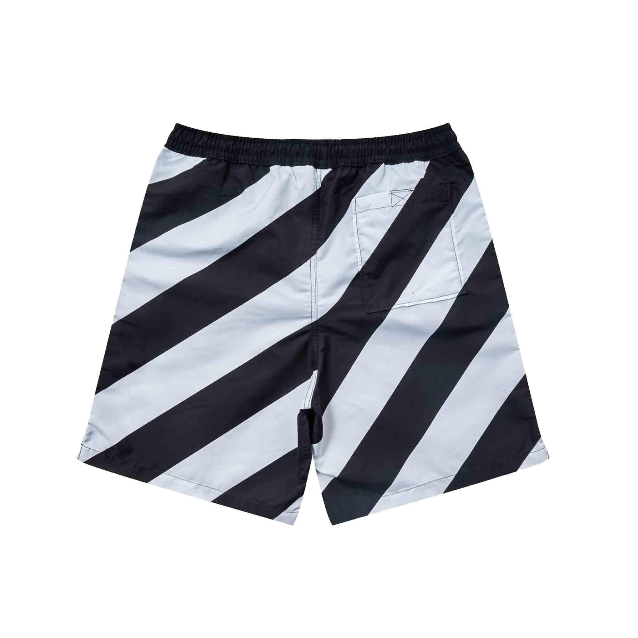 OFF - WHITE Diag Surfer Swimshorts in BlackShortsOff - WhiteDPUS52060391SOFF - WHITE Diag Surfer Swimshorts in Black