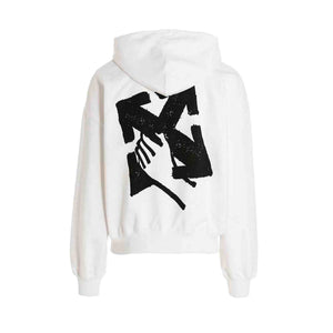 OFF - WHITE Hand Arrow Boxy Hoodie in WhiteHoodiesOff - WhiteDPUSXSOFF - WHITE Hand Arrow Boxy Hoodie in White