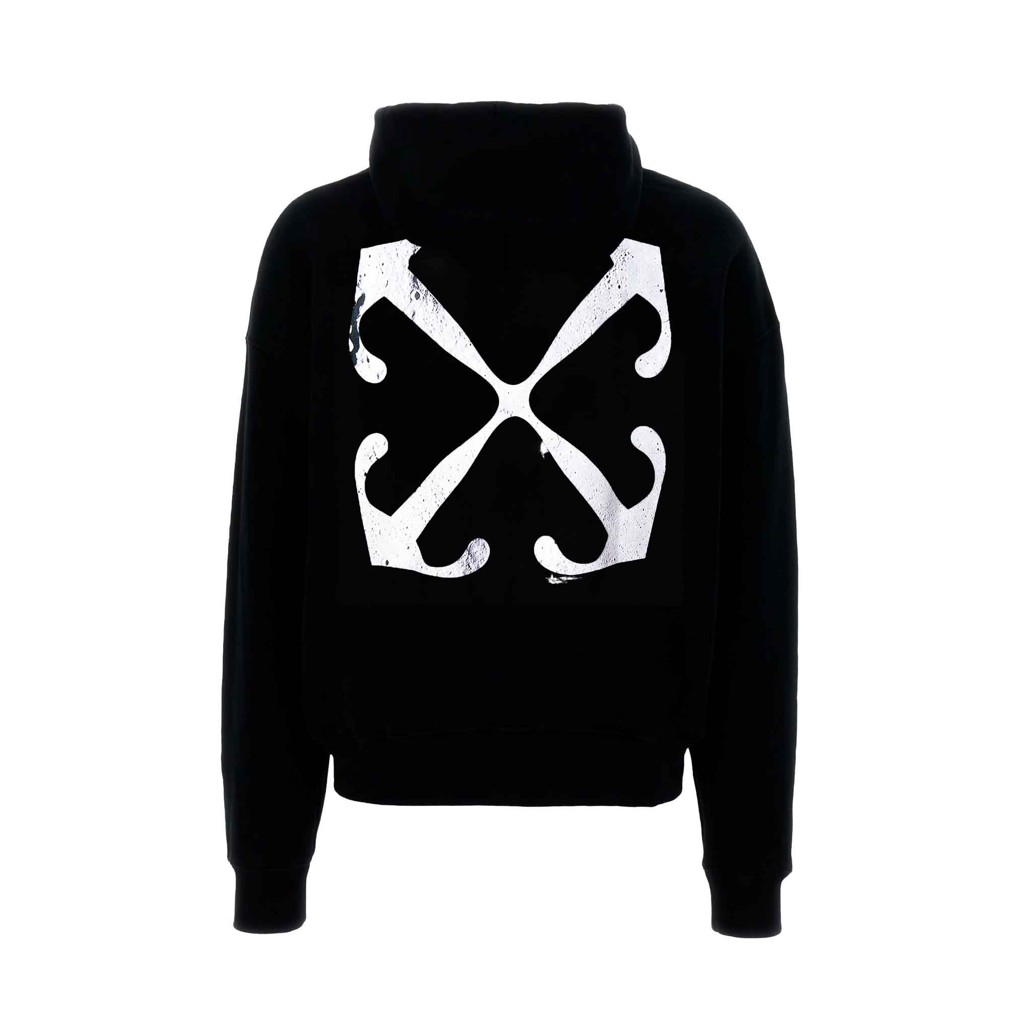 OFF - WHITE Luna Arrow Skate Hoodie in BlackHoodiesOff - WhiteDPUSSOFF - WHITE Luna Arrow Skate Hoodie in Black