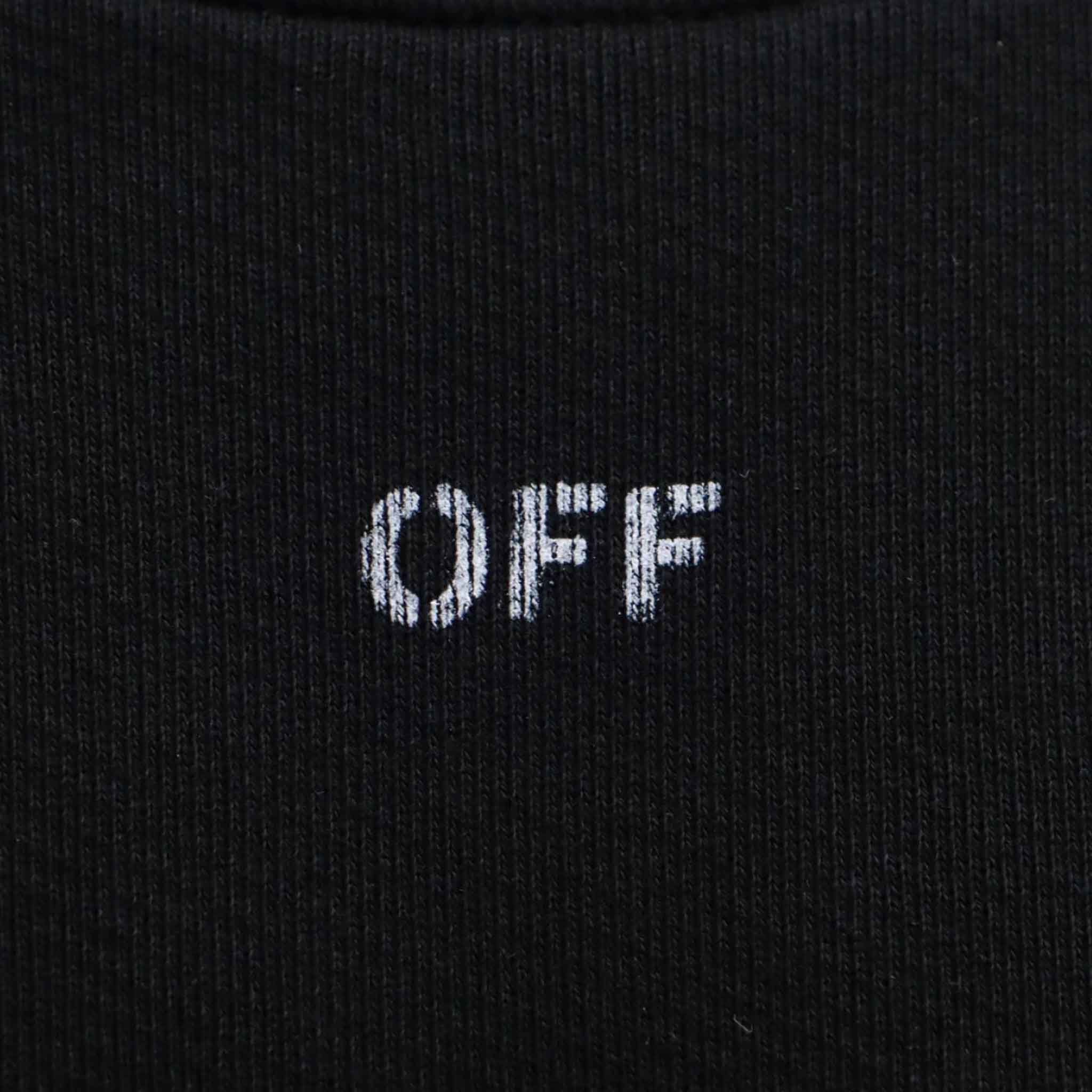 OFF - WHITE Off Stamp Skate Crewneck in BlackSweatshirtsOff - WhiteDPUSSOFF - WHITE Off Stamp Skate Crewneck in Black