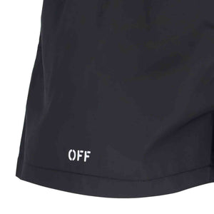 OFF - WHITE Off Stamp Swimshorts in BlackShortsOff - WhiteDPUS8051594834245SOFF - WHITE Off Stamp Swimshorts in Black