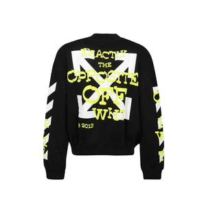 OFF - WHITE Opposite Arrow Boxy Crewneck In BlackSweatshirtsOff - WhiteDPUS30851047XSOFF - WHITE Opposite Arrow Boxy Crewneck In Black