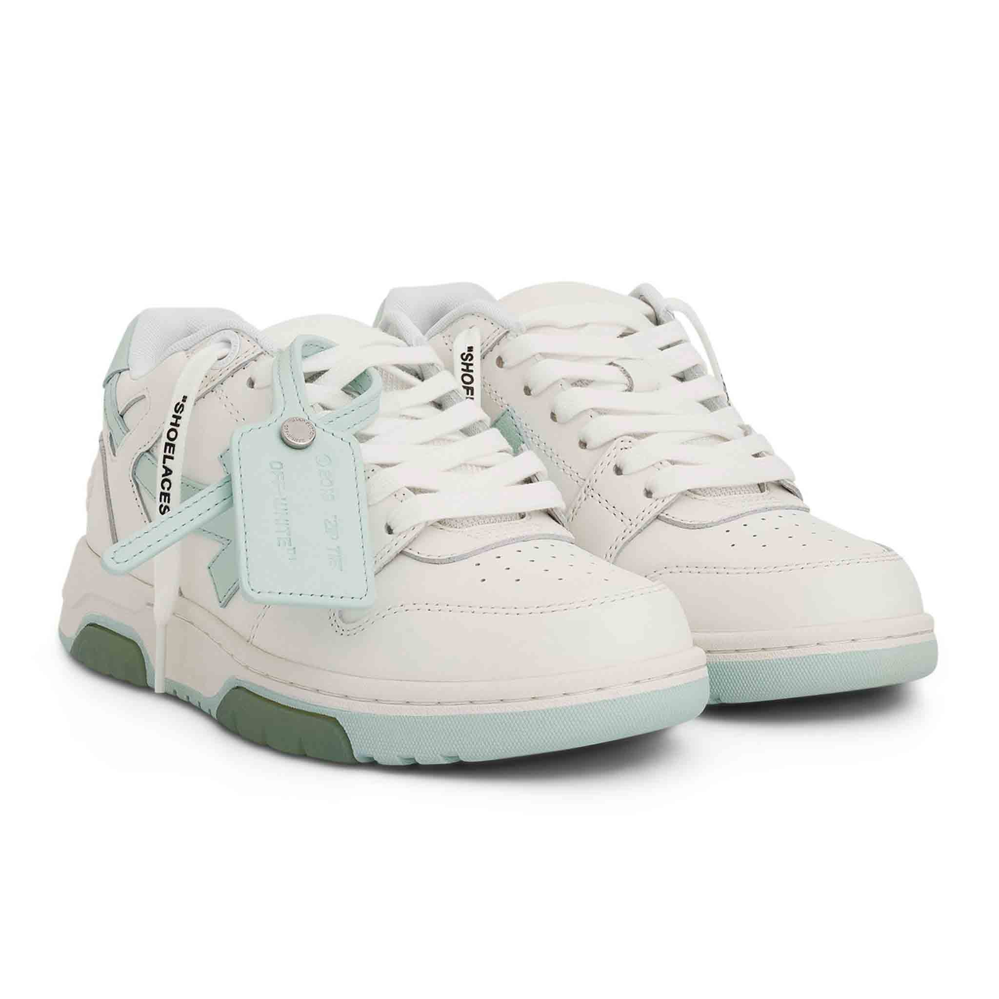 OFF - WHITE Out Of Office Calf Leather in White/ MintSneakersOff - WhiteDPUS40OFF - WHITE Out Of Office Calf Leather in White/ Mint