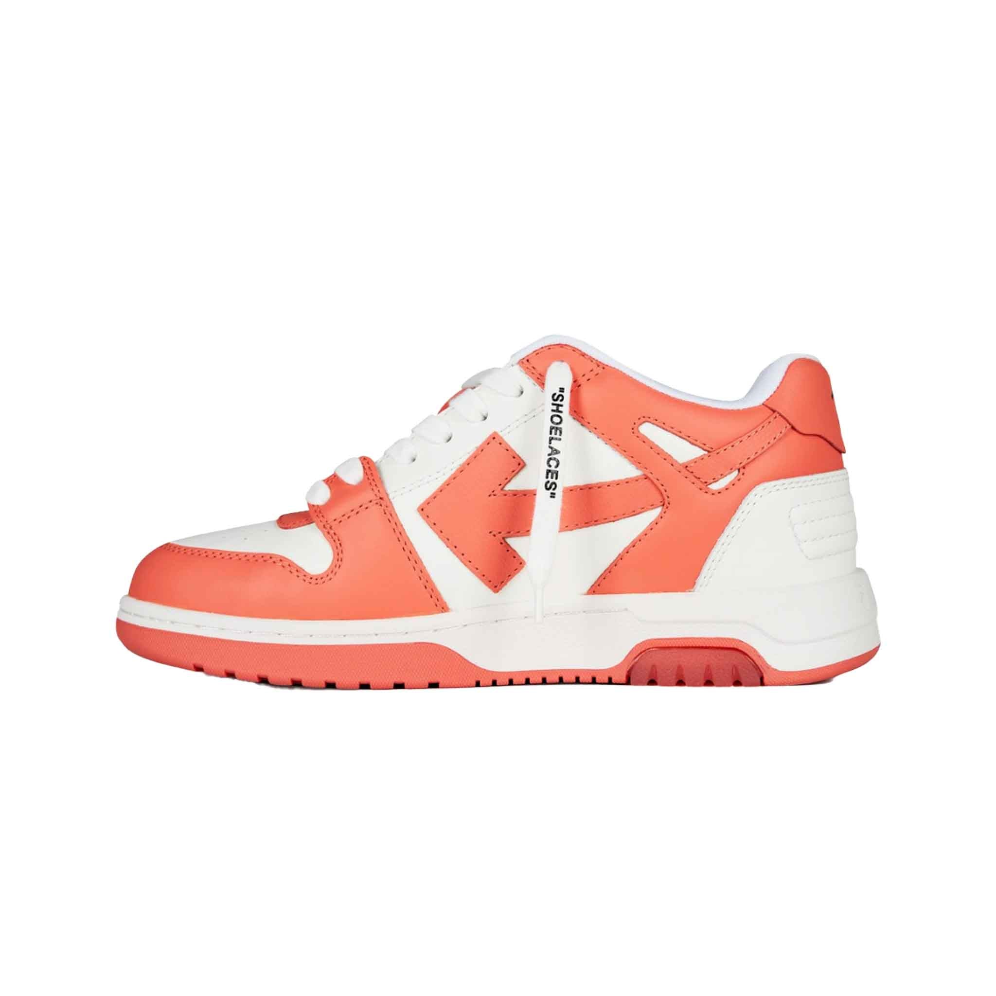 OFF - WHITE Out Of Office Sneaker Calf Leather in Coral RedSneakersOff - WhiteDPUS38OFF - WHITE Out Of Office Sneaker Calf Leather in Coral Red