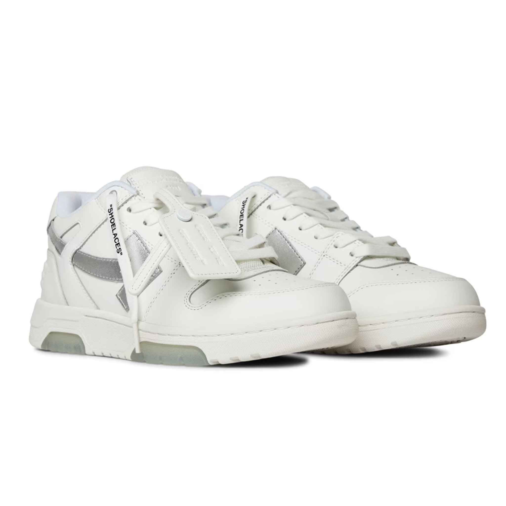 OFF - WHITE Out Of Office Sneaker Calf Leather in White/SilverSneakersOff - WhiteDPUS39OFF - WHITE Out Of Office Sneaker Calf Leather in White/Silver