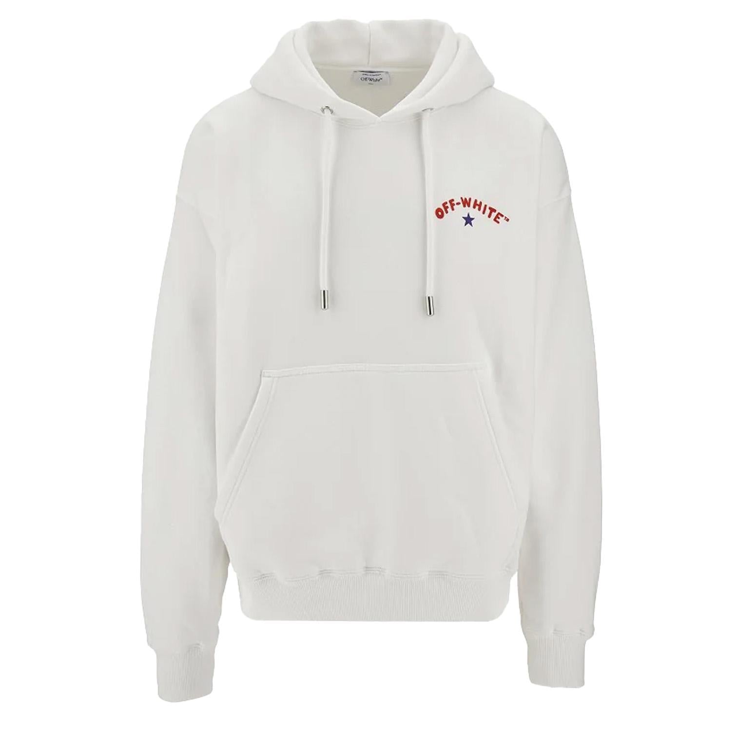 Off-White Star Arrow Skate Hoodie in White