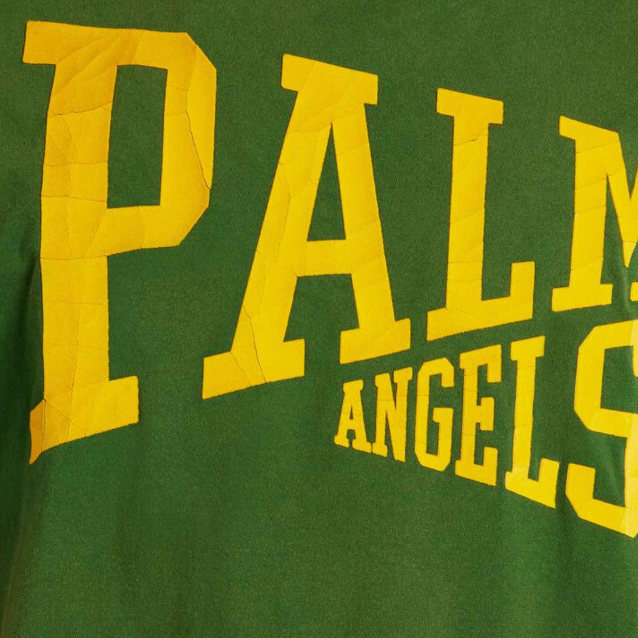 Palm Angels College T-Shirt in Green/GoldT-ShirtsPalm AngelsDPUSXSPalm Angels College T-Shirt in Green/Gold