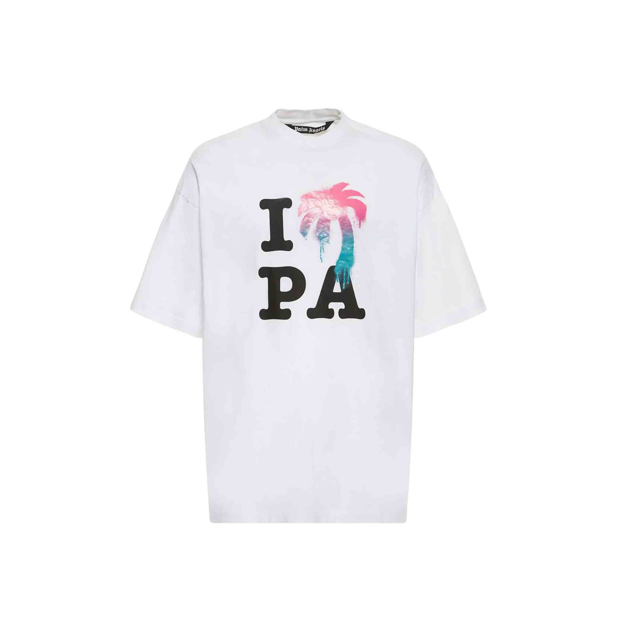 Palm Angels I Love PA Classic T-Shirt in WhiteT-ShirtsPalm AngelsDPUS80933351XSPalm Angels I Love PA Classic T-Shirt in White