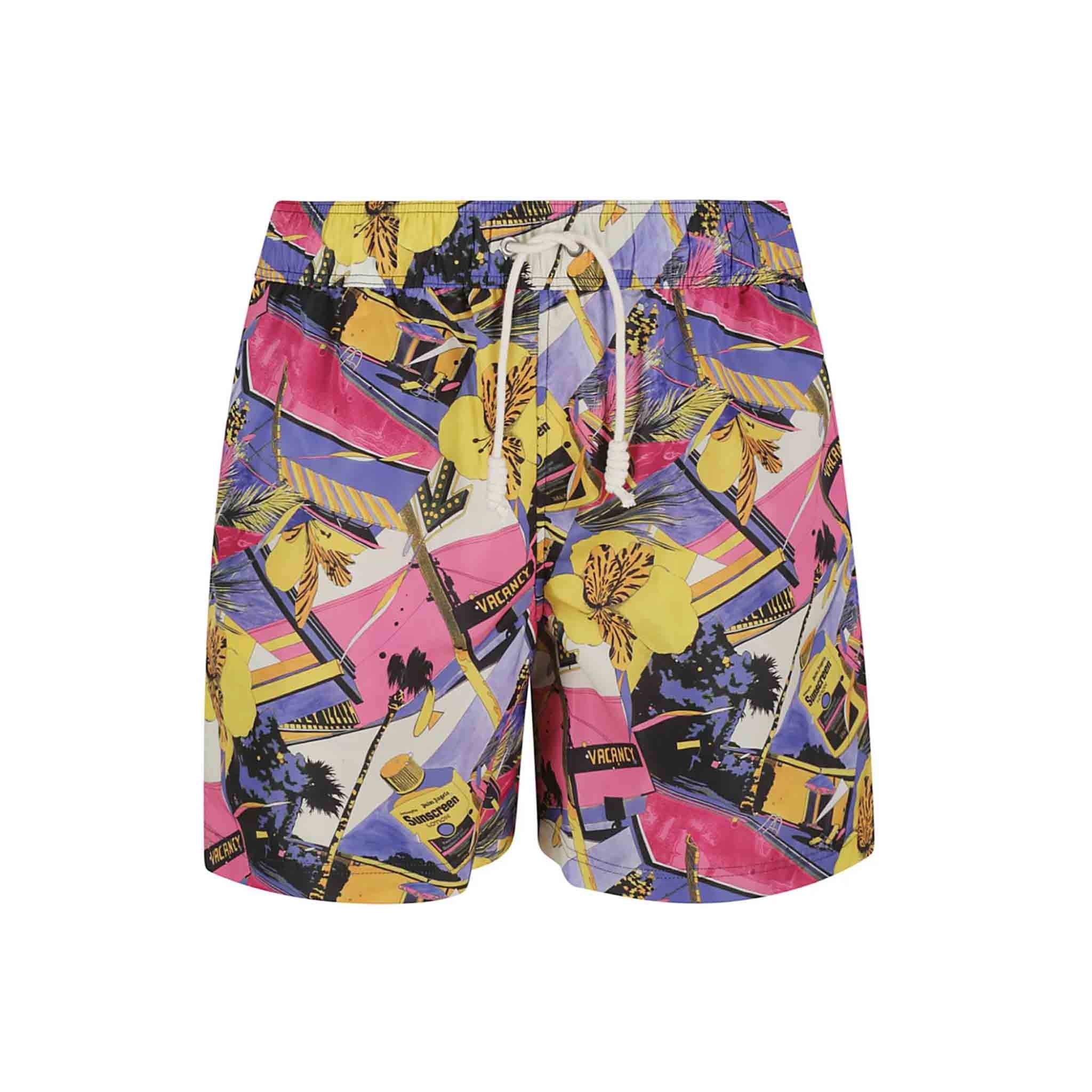 Palm Angels Miami Mix Swim Shorts in MultiShortsPalm AngelsDPUS20231143SPalm Angels Miami Mix Swim Shorts in Multi