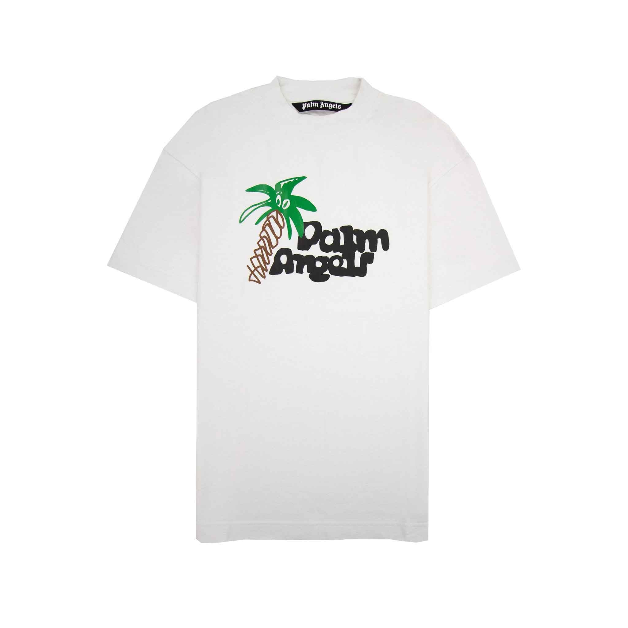 Palm Angels Sketchy Classic T-Shirt in WhiteT-ShirtsPalm AngelsDPUSXSPalm Angels Sketchy Classic T-Shirt in White