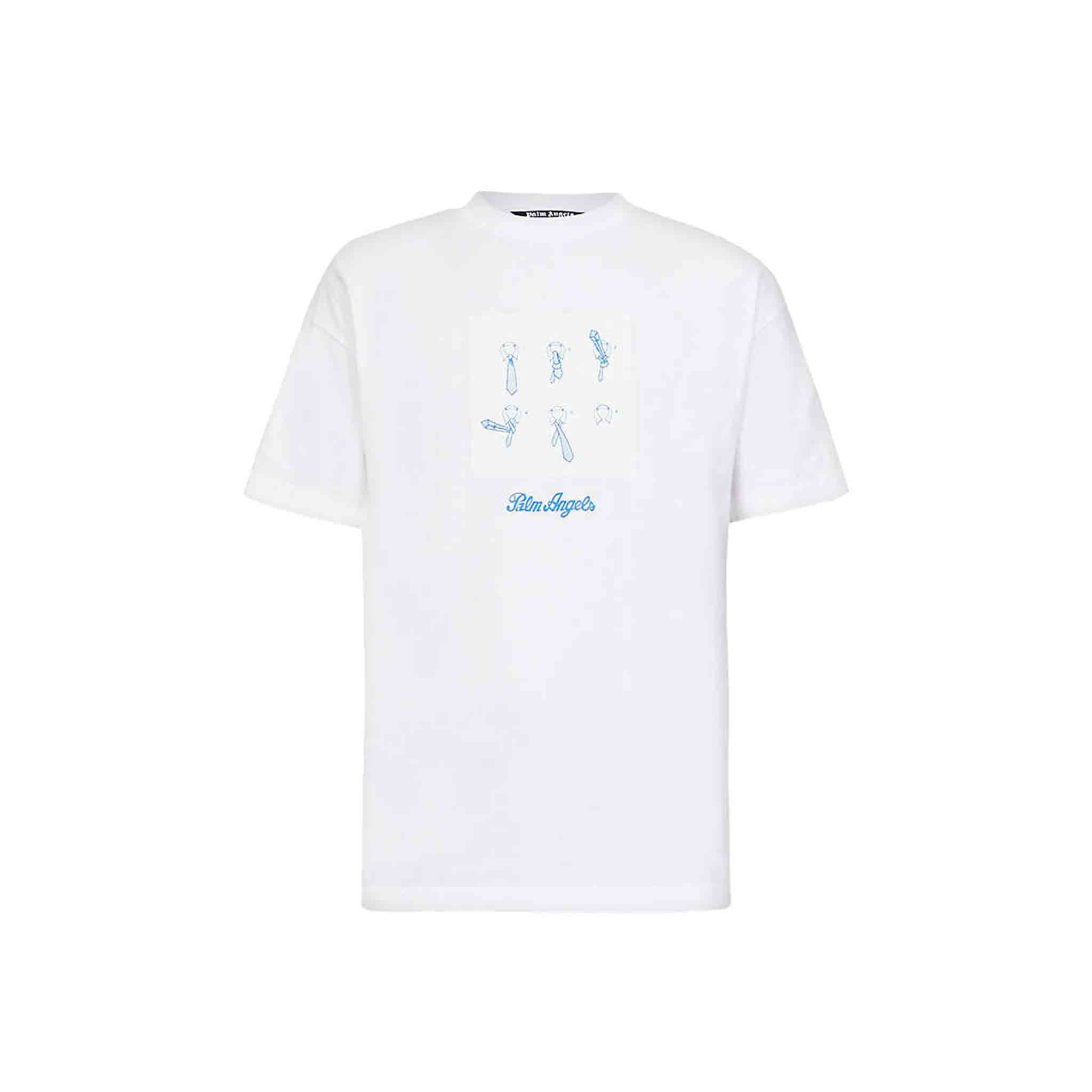 Palm Angels Un - Tie Classic T-Shirt In WhiteT-ShirtsPalm AngelsDPUS00783591SStay stylish and comfortable in this Palm Angels t-shirt. The 