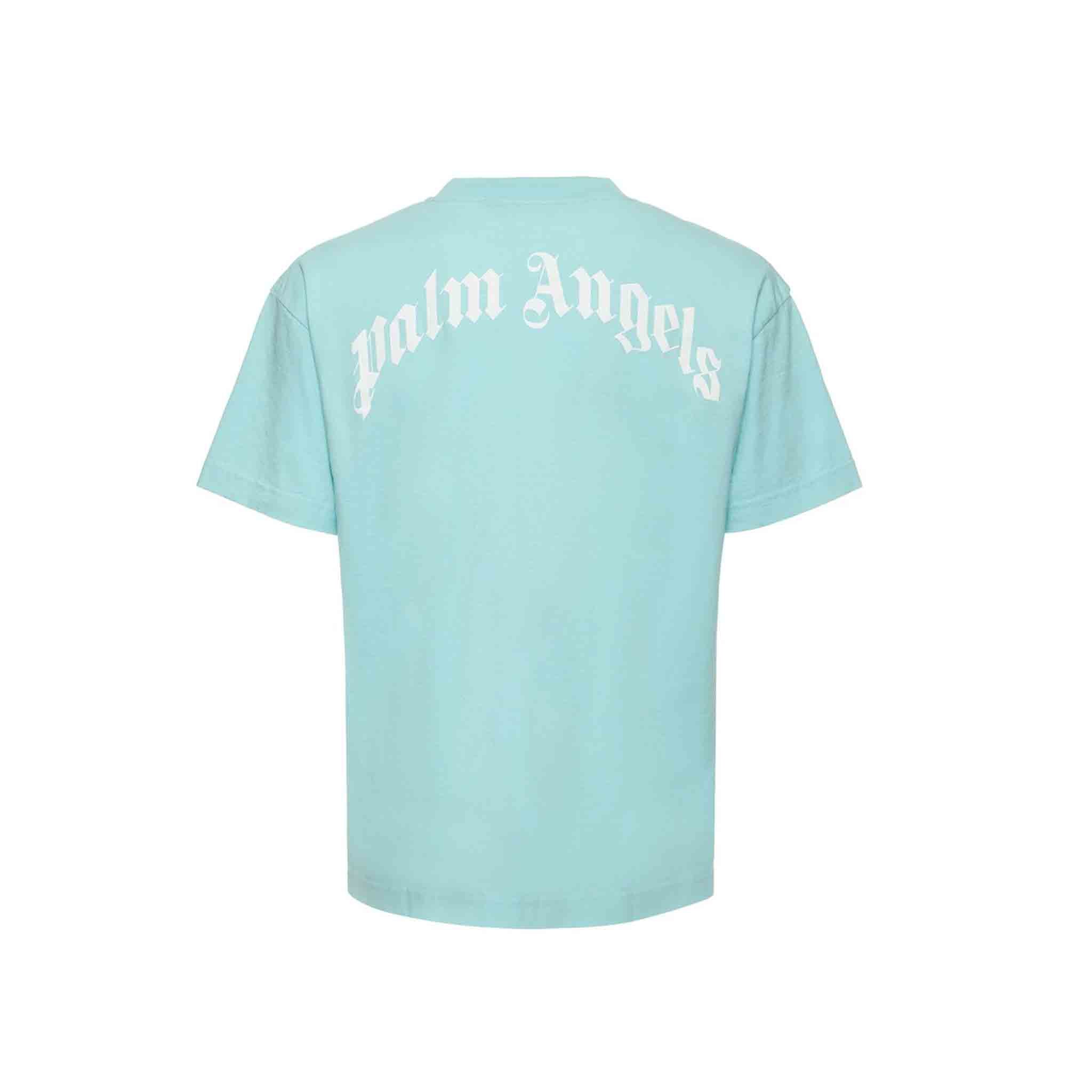 Palm Angels White Shark Classic T-Shirt in BlueT-ShirtsPalm AngelsDPUS62861287XSPalm Angels White Shark Classic T-Shirt in Blue