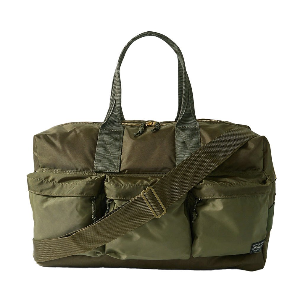 Porter Yoshida & Co Force 2 Way Duffle BagBagsPorter Yoshida & CoDPUS Designer Outlet855-05900-304582749480474OlivePorter Yoshida & Co Force 2 Way Duffle Bag