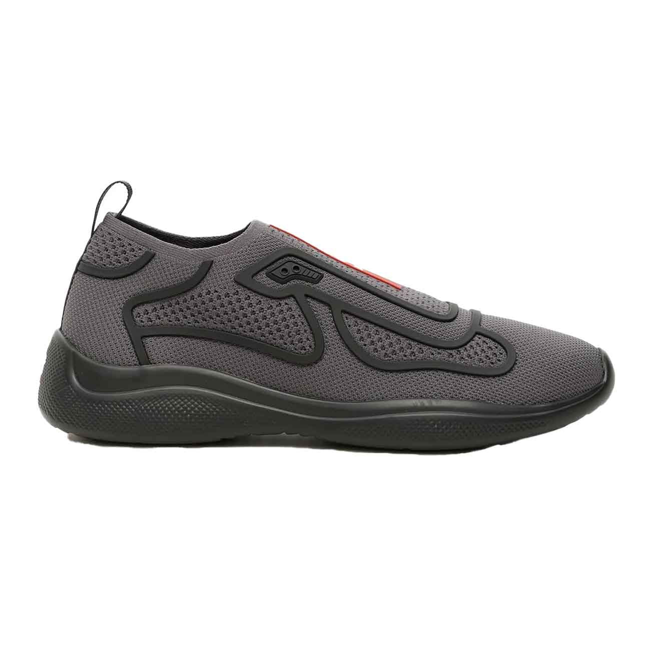 Prada America's Cup Mesh and Rubber Slip - On Sneakers in GreySneakersPradaDPUS80592276594495Prada America's Cup Mesh and Rubber Slip - On Sneakers in Grey