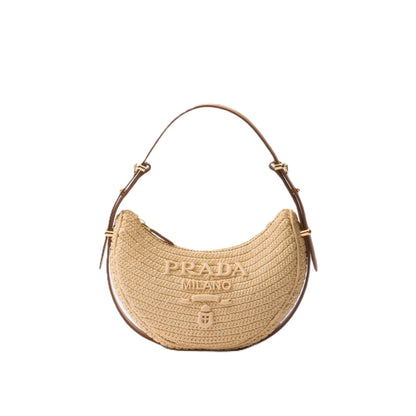 Prada Arqué Crochet Shoulder BagBagsPradaDPUS Designer Outlet8059652584545NaturalPrada Arqué Crochet Shoulder Bag