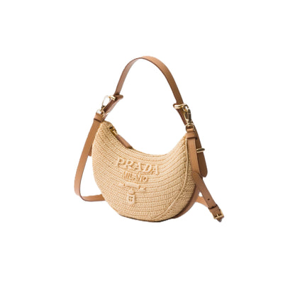 Prada Arqué Crochet Shoulder BagBagsPradaDPUS Designer Outlet8059652584545NaturalPrada Arqué Crochet Shoulder Bag