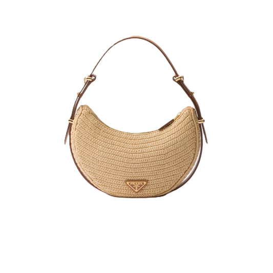 Prada Arqué Crochet Shoulder BagBagsPradaDPUS Designer Outlet8059652584545NaturalPrada Arqué Crochet Shoulder Bag