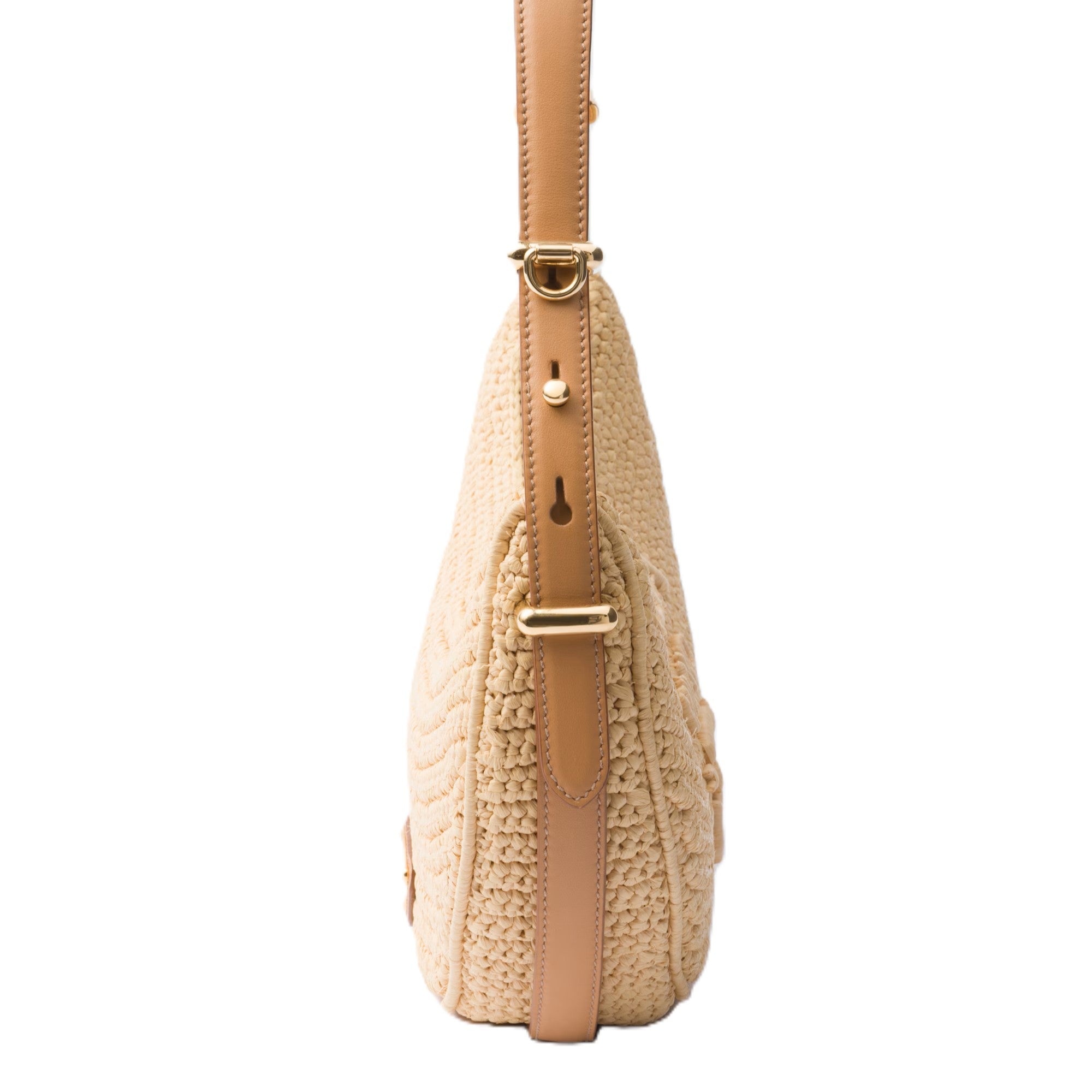 Prada Arqué Crochet Shoulder BagBagsPradaDPUS Designer Outlet8059652584545NaturalPrada Arqué Crochet Shoulder Bag