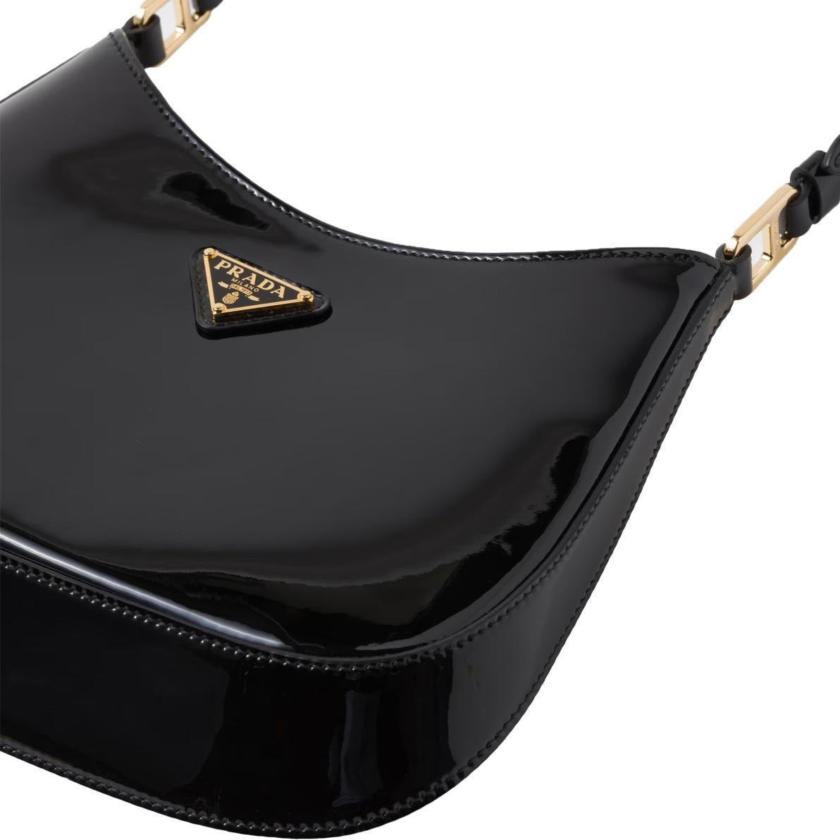 Prada Cleo Shoulder Bag in Black PatentBagsPradaDPUS Designer Outlet330260Prada Cleo Shoulder Bag in Black Patent
