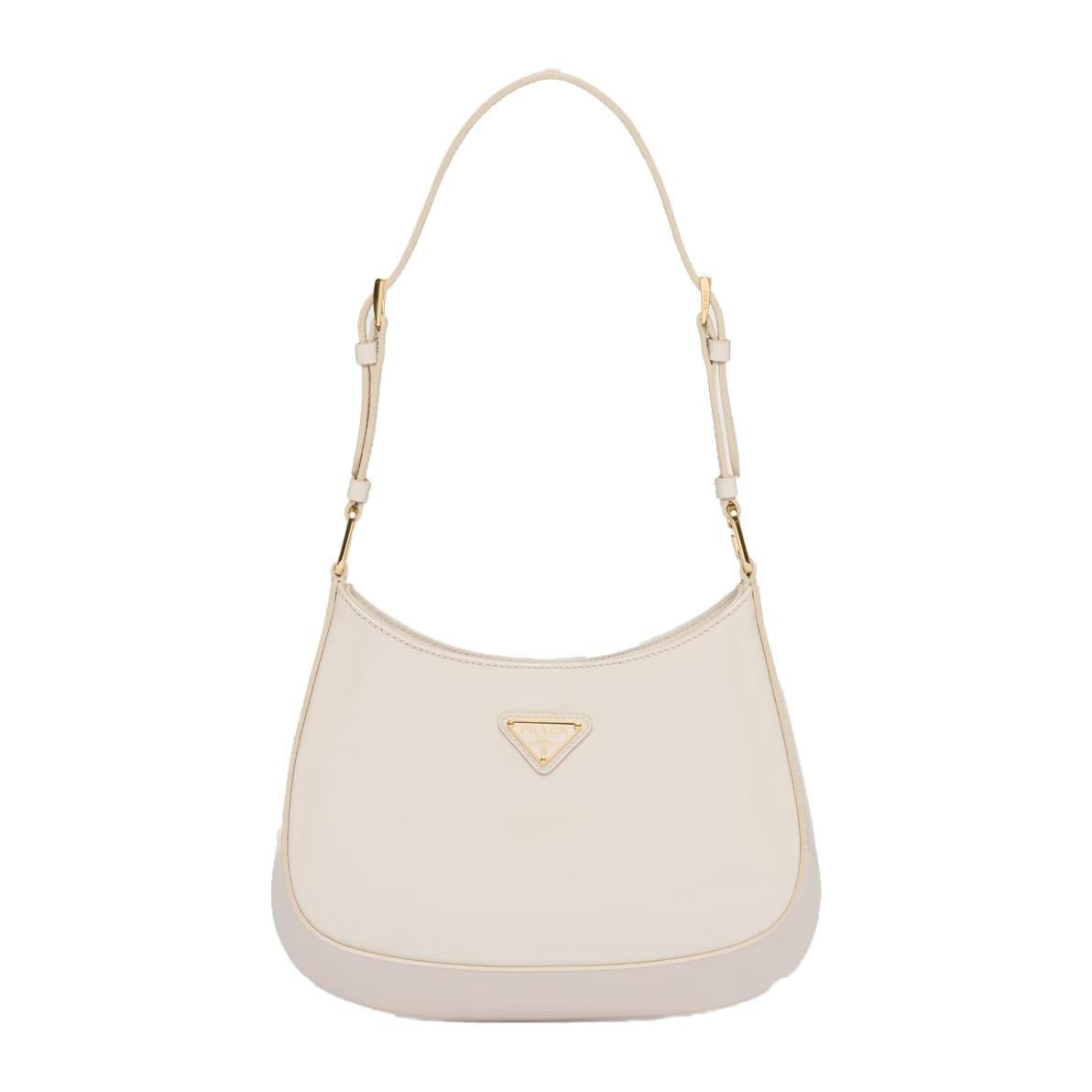 Prada Cleo Shoulder Bag in Cream PatentBagsPradaDPUS Designer Outlet330259Prada Cleo Shoulder Bag in Cream Patent