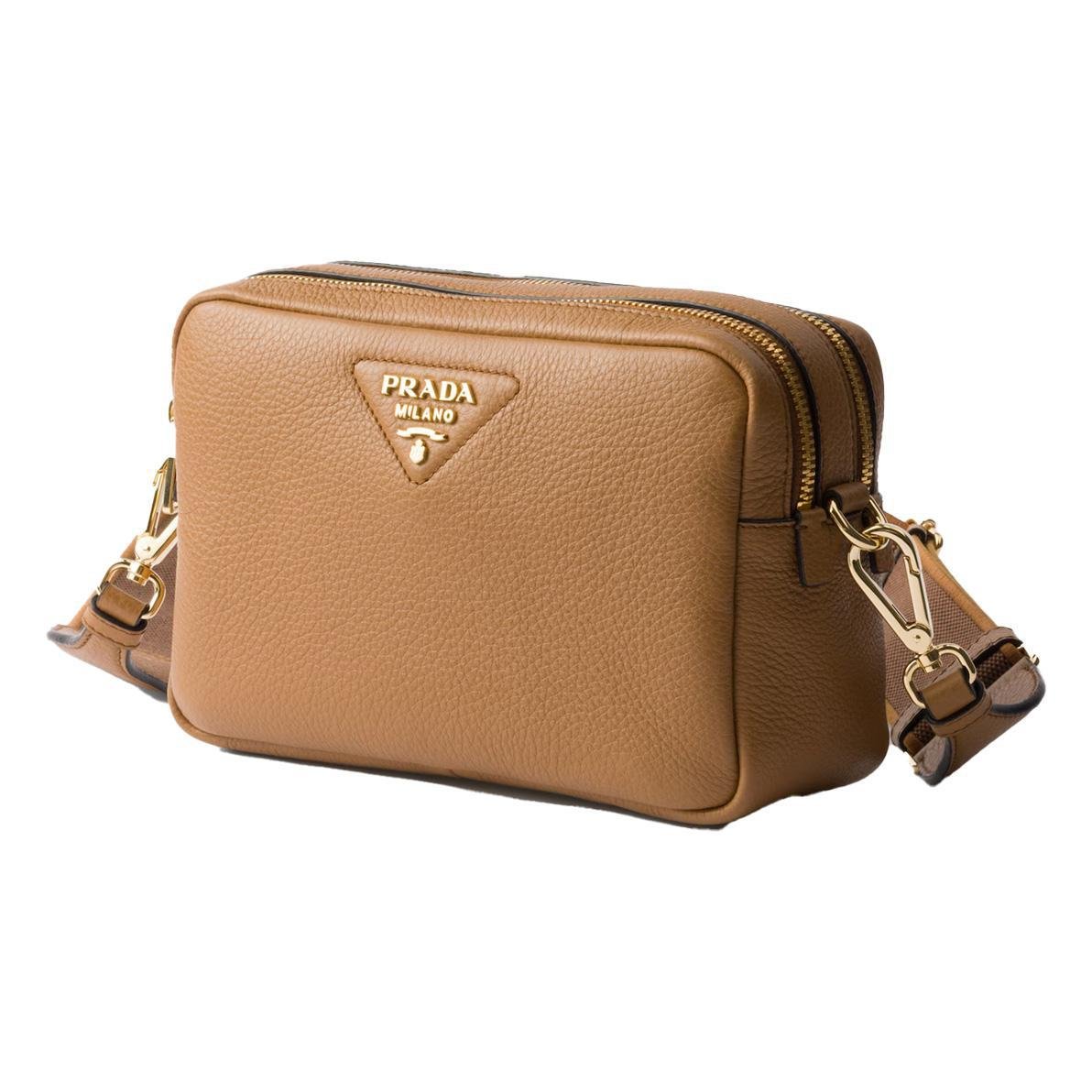 Prada Leather Crossbody in TanBagsPradaDPUS Designer Outlet330252Prada Leather Crossbody in Tan