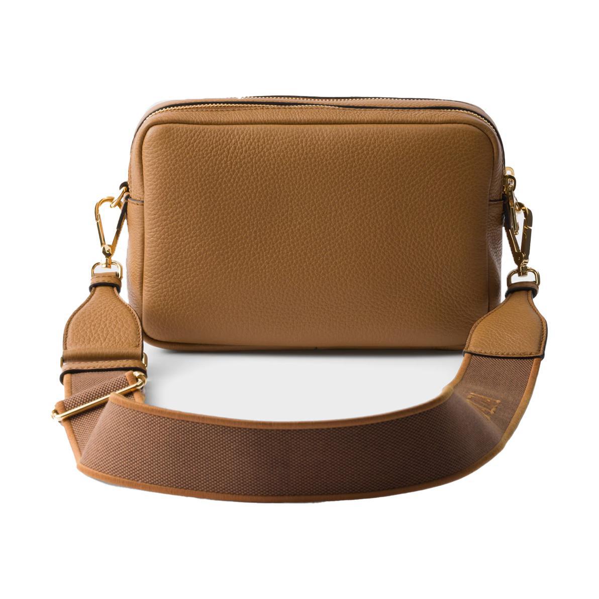 Prada Leather Crossbody in TanBagsPradaDPUS Designer Outlet330252Prada Leather Crossbody in Tan