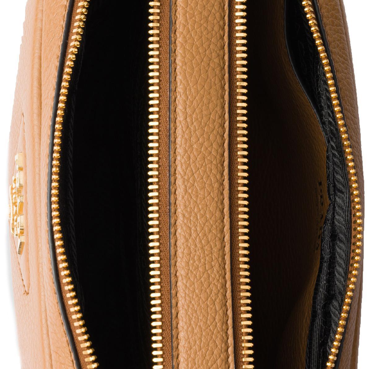 Prada Leather Crossbody in TanBagsPradaDPUS Designer Outlet330252Prada Leather Crossbody in Tan