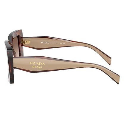 Prada Milano Design 0PR D01S SunglassesSunglassesPradaDPUS Designer Outlet080562628672978056262867297Caramel Tortoise/BeigePrada Milano Design 0PR D01S Sunglasses