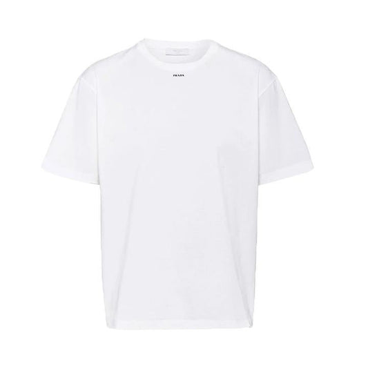 Prada Stretch Cotton Logo T-Shirt in WhiteDPUS Designer OutletDPUS Designer Outlet8056588510570SPrada Stretch Cotton Logo T-Shirt in White