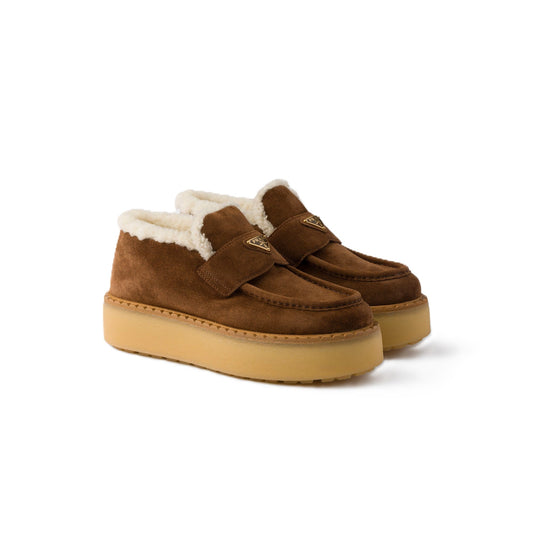 Prada Suede LoafersShoesPradaDPUS Designer Outlet8056811529140Cocoa36.5Prada Suede Loafers