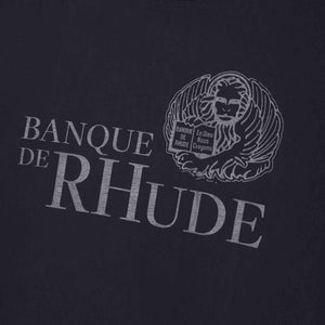 Rhude Banque De Rhude T-Shirt in Vintage BlackT-ShirtsRhudeDPUS00223975SRhude Banque De Rhude T-Shirt in Vintage Black