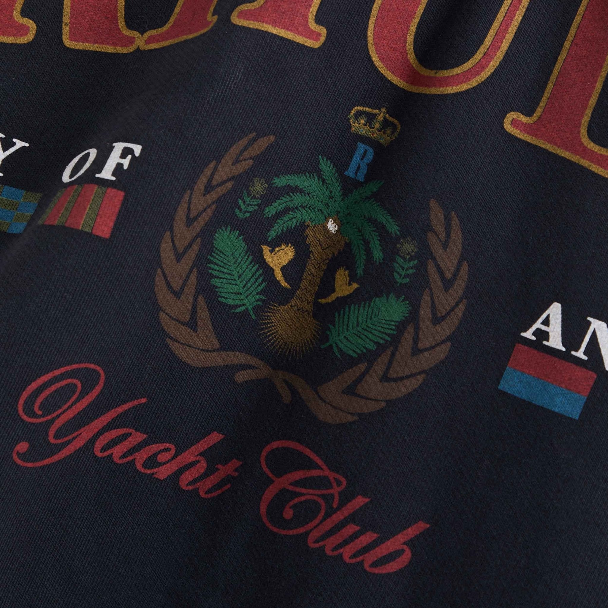 Rhude Bay Of Angels Yacht Hoodie in Vintage Black