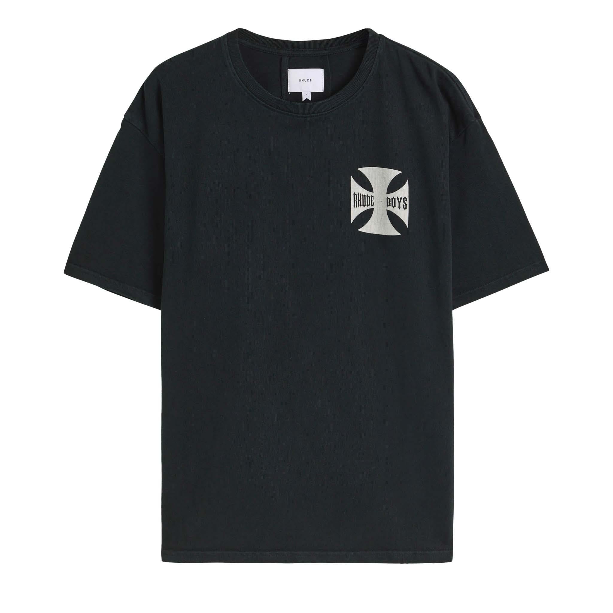 Rhude Boys T-Shirt in Vintage BlackT-ShirtsRhudeDPUS Designer Outlet8059554384359SRhude Boys T-Shirt in Vintage Black