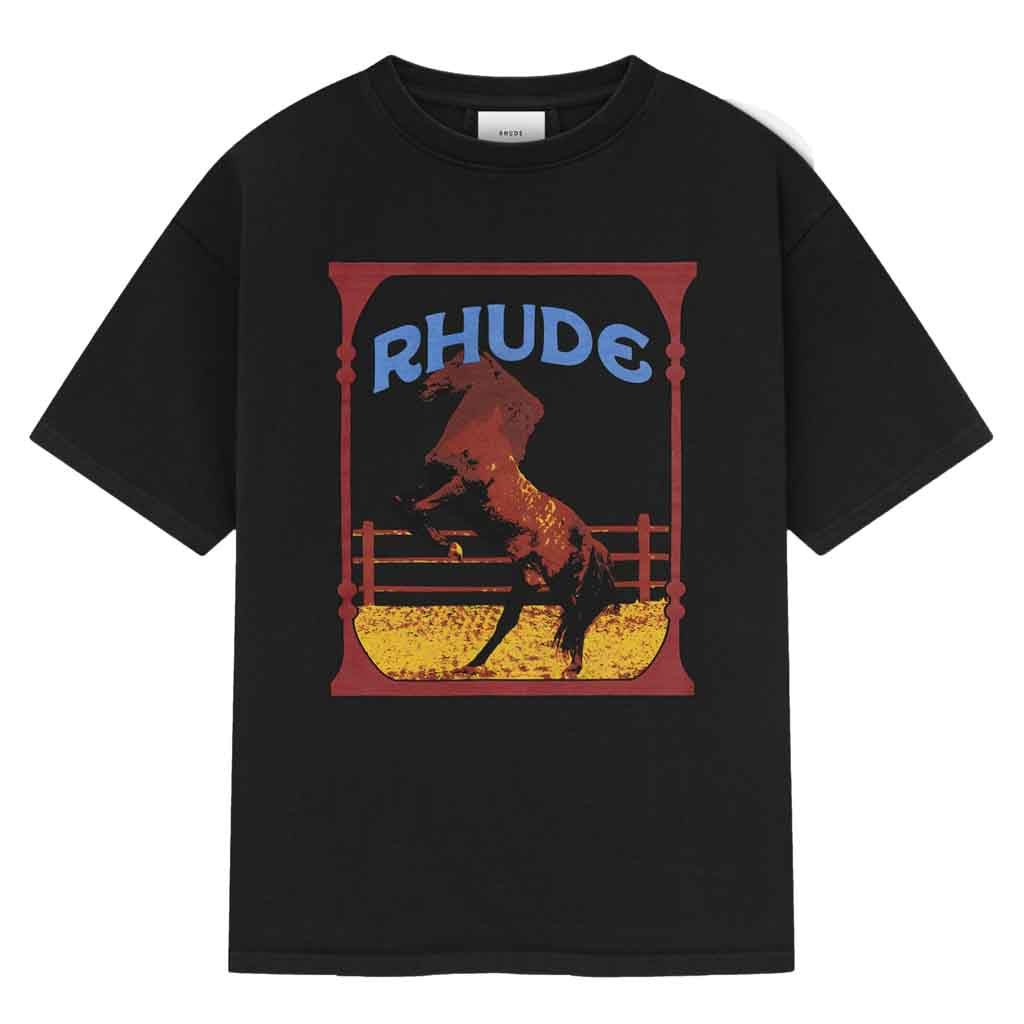 Rhude Cadre T-Shirt in Vintage BlackT-ShirtsRhudeDPUS Designer Outlet8056216558486XSRhude Cadre T-Shirt in Vintage Black