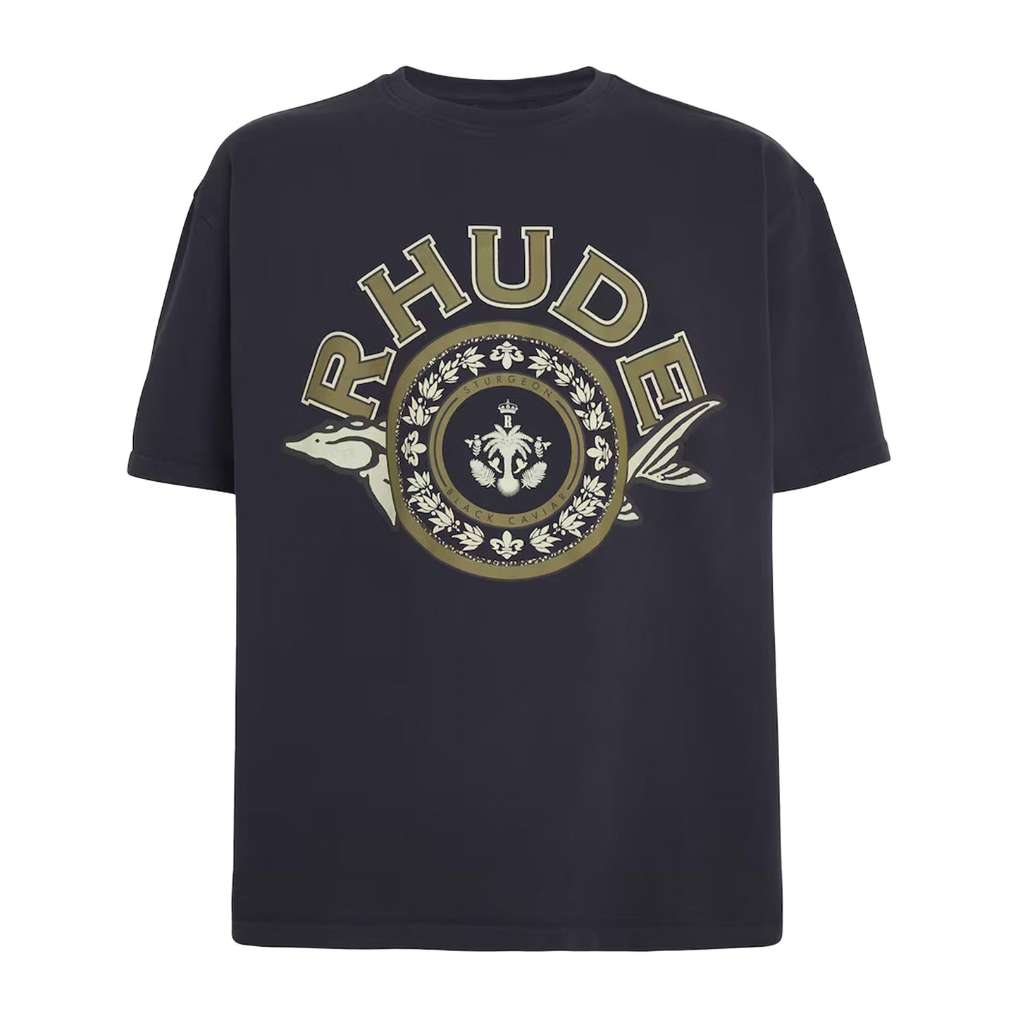 Rhude Caviar T-Shirt in Vintage Black