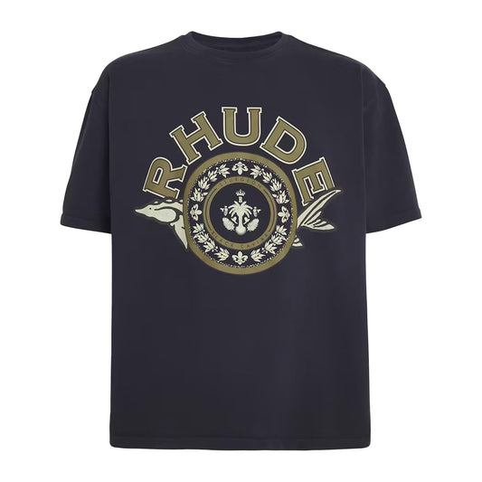 Rhude Caviar T-Shirt in Vintage Black