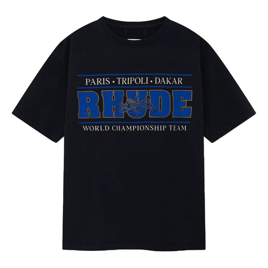 [Rhude] Chrono TeeT-ShirtRhudeDPUS Designer OutletRHPF26TT05012-6183-S8055594835899Vintage BlackS[Rhude] Chrono Tee