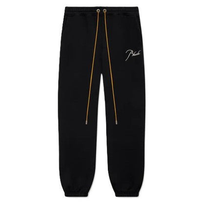 Rhude Classique Cuffed SweatpantTrousers & ShortsRhudeDPUS Designer OutletRHPS26PA020126013XSMoss Green/ BlackXSRhude Classique Cuffed Sweatpant