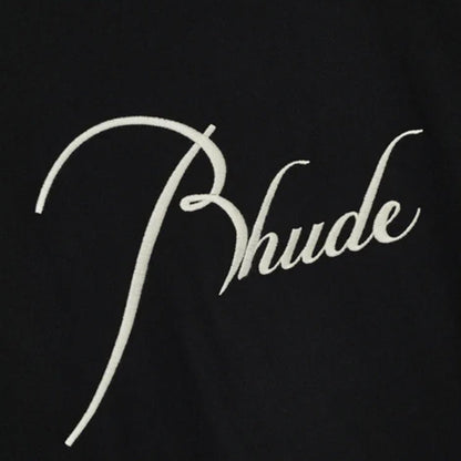 Rhude Classique Raglan Logo TeeT-ShirtDPUS Designer OutletDPUS Designer OutletRHSS26TT11012XS8058898428392BlackXSRhude Classique Raglan Logo Tee