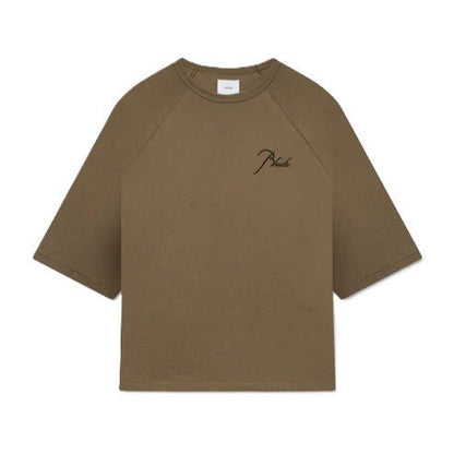Rhude Classique Raglan TeeT-ShirtRhudeDPUS Designer OutletRHPS26TT200126013XS8053298019867Moss Green/ BlackXSRhude Classique Raglan Tee